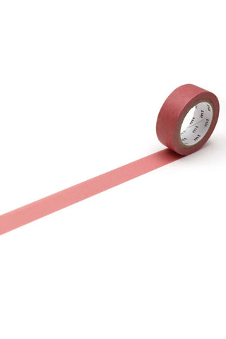Smoky pink washi tape rolled out