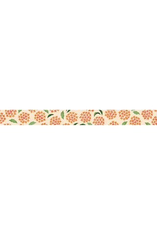 Decorative strip of osmanthus flower pattern
