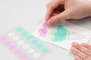 STÁLOGY 006 Washi Tape Dot Stickers Earth Shuffle