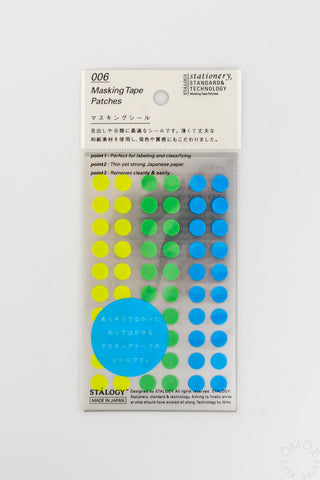 STÁLOGY 006 Washi Tape Dot Stickers Earth Shuffle
