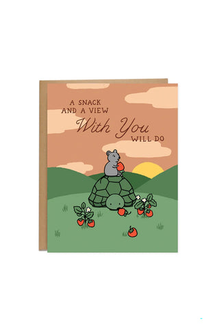 Snack and A View Card