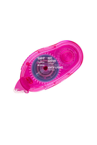 Pink correction tape with a visible brand label on a white background