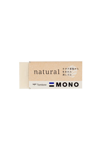 Tombow Mono natural eraser on a white background