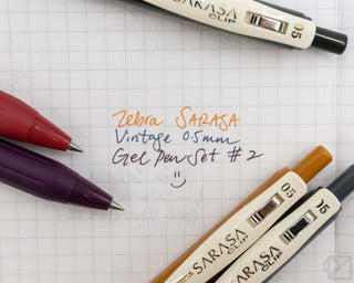 Zebra SARASA Vintage 0.5mm Gel Pen Set
