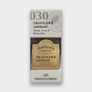 TRAVELER'S notebook 030 BRASS Clips