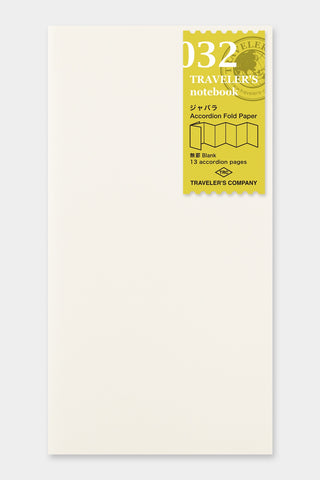 TRAVELER'S notebook 032 Accordion Fold Paper