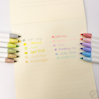 ZEBRA CLiCKART Retractable Marker Pen 12 Color Set Pale