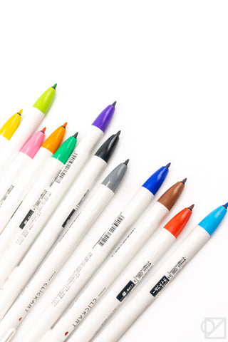 ZEBRA CLiCKART Retractable Marker Pen 12 Color Set Standard