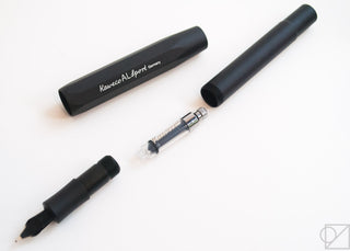 Kaweco Mini Converter in black housing with metal collar and clear ink chamber