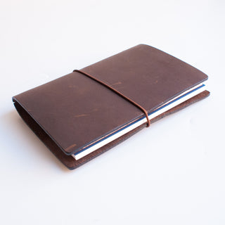 Midori Traveler's Notebook Leather Journal Brown Passport Edition