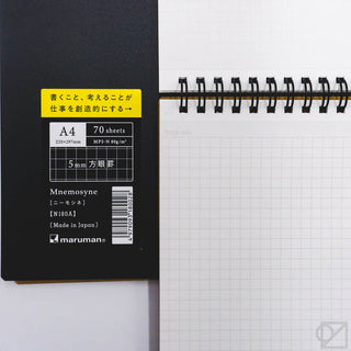 Mnemosyne Grid Spiral Notebooks