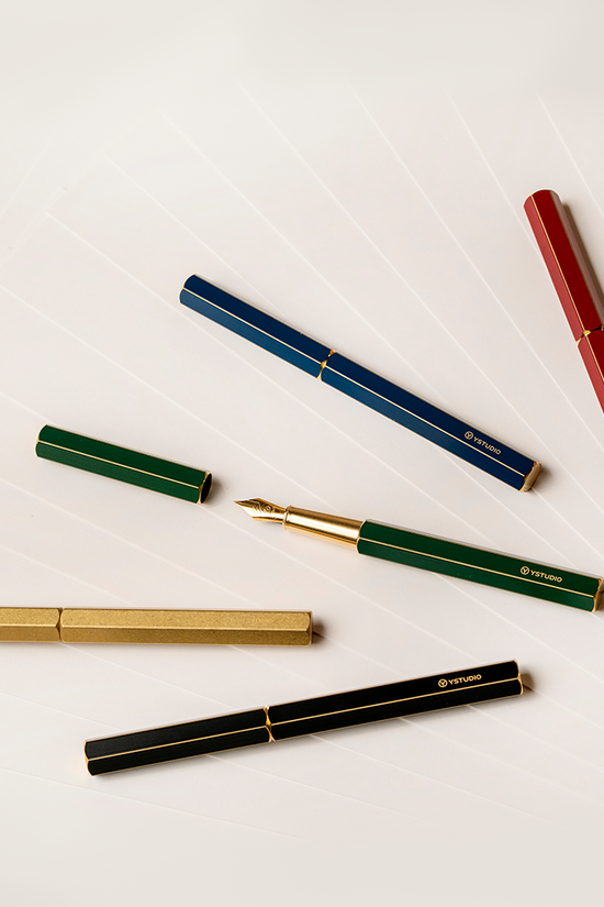 ystudio Classic Revolve Fountain Pen Fine Nib